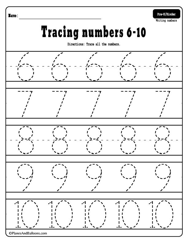 Number 1 20 Tracing Worksheets FREE Printable PDF Preschool Math 