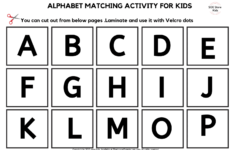 Free Printable Alphabet Matching Worksheets For Toddlers Upper Case