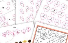 Valentines Day Math Worksheets Free Kids Printables