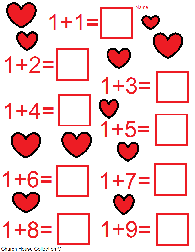 Church House Collection Blog Valentine 39 s Day Math Worksheets For Kids