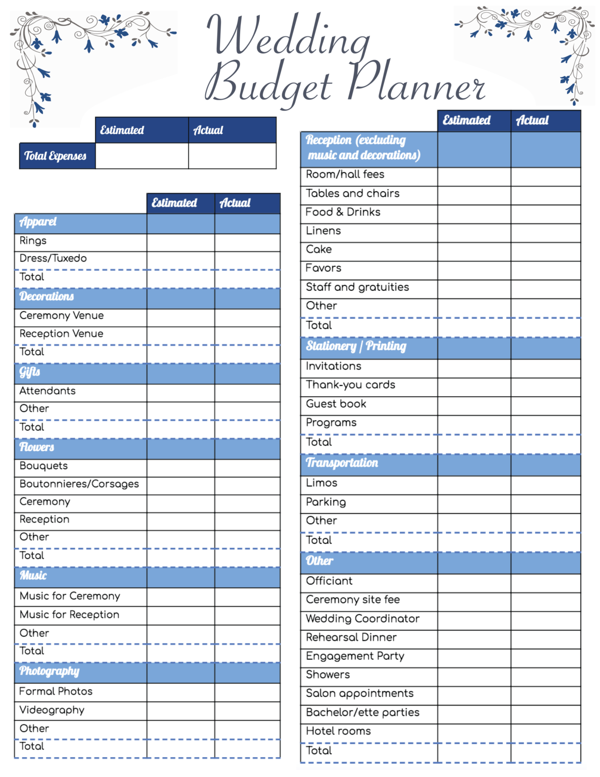 free-printable-wedding-organizer-templates-printable-worksheets