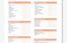 Free Printable Wedding Budget Planner Worksheet Wedding Budget