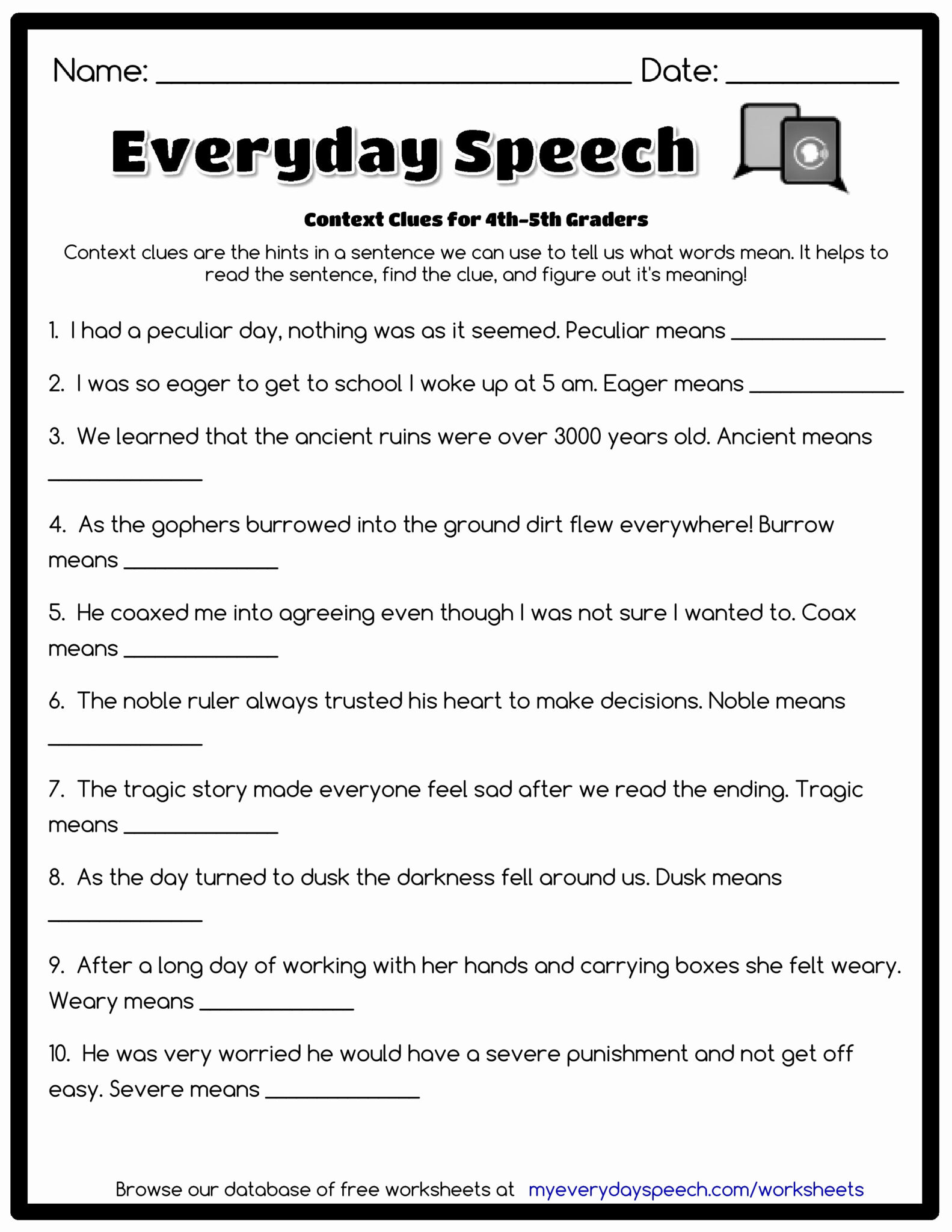 Free Printable Activities For 3rd Graders
