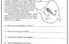 Free Printable Comprehension Worksheets For 5Th Grade Forms