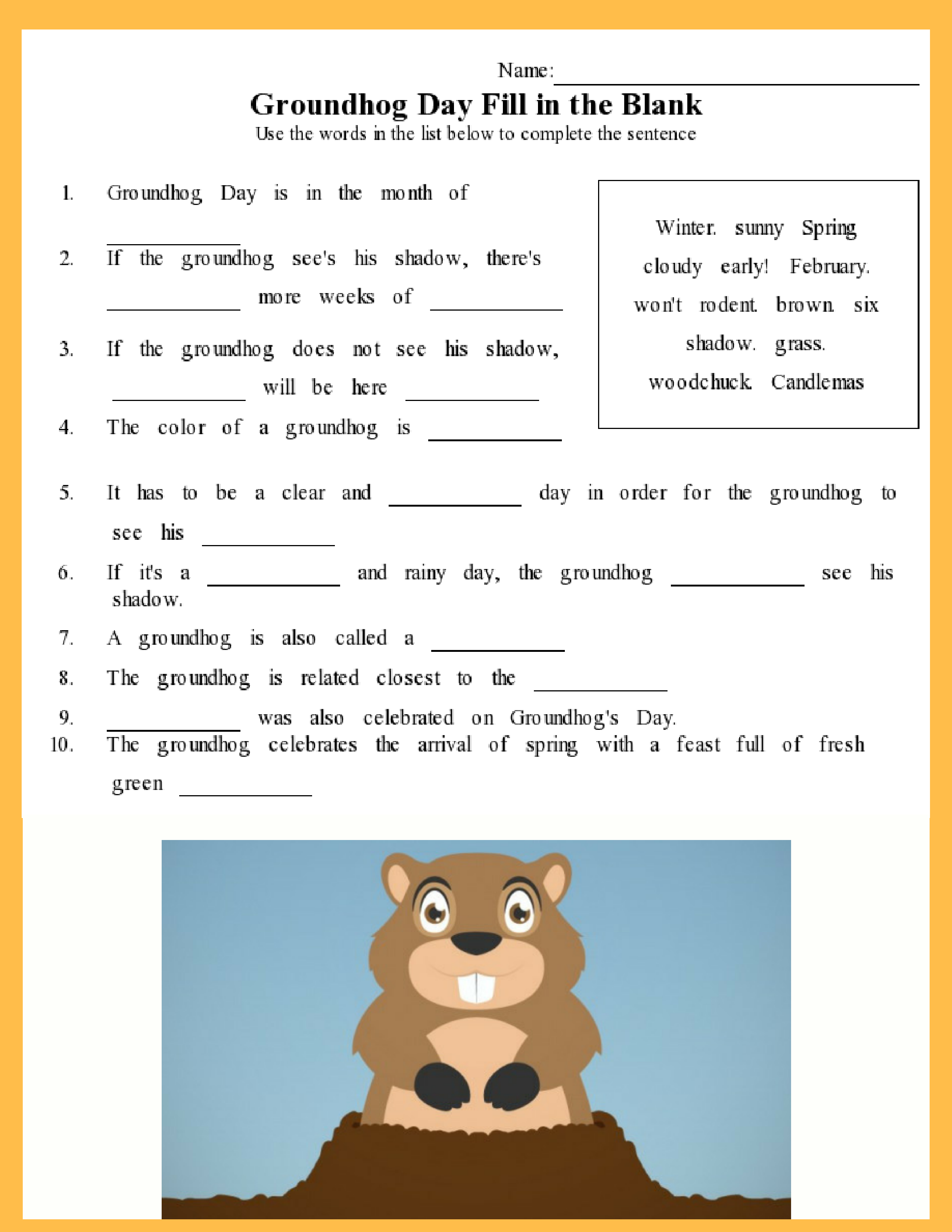 Fun Groundhog Day Activities And FREE Printable 39 s For Kids 