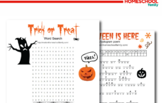 Free Halloween Printable Activity Sheets By Modern Homeschool Family