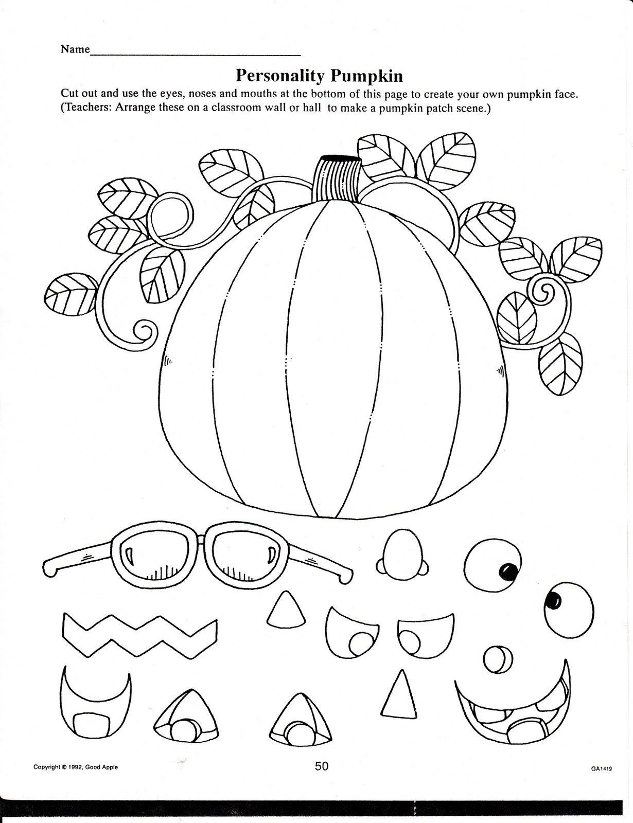 Teacher 39 s Market Halloween Fall Printables For Your Classroom Use