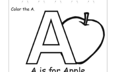 Printable Letter A Worksheets For Kindergarten Preschoolers One