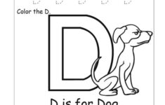 Trace The Letter D And Color The Letter D Preschool Crafts