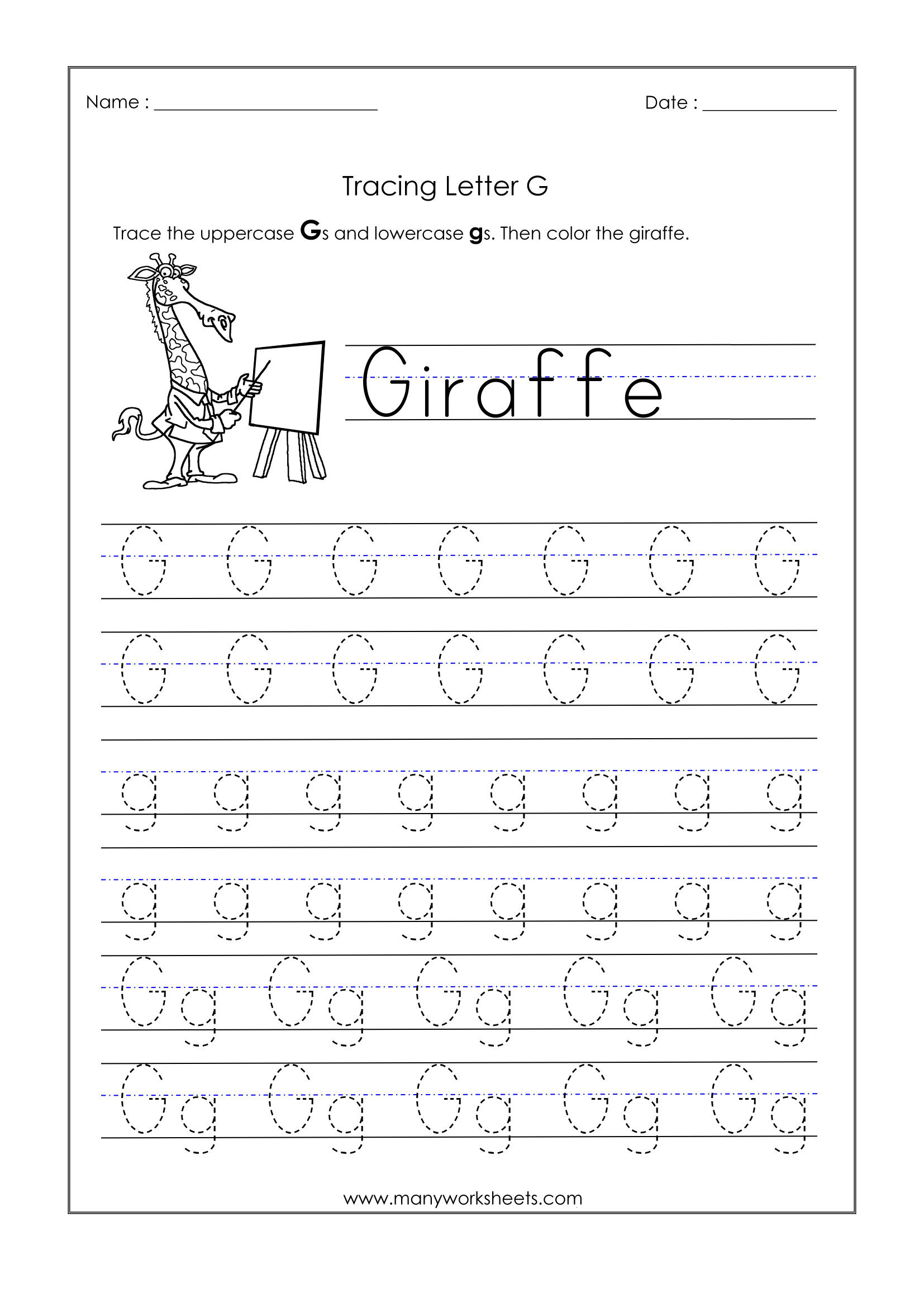 Letter G Printable Worksheets Printable Worksheets