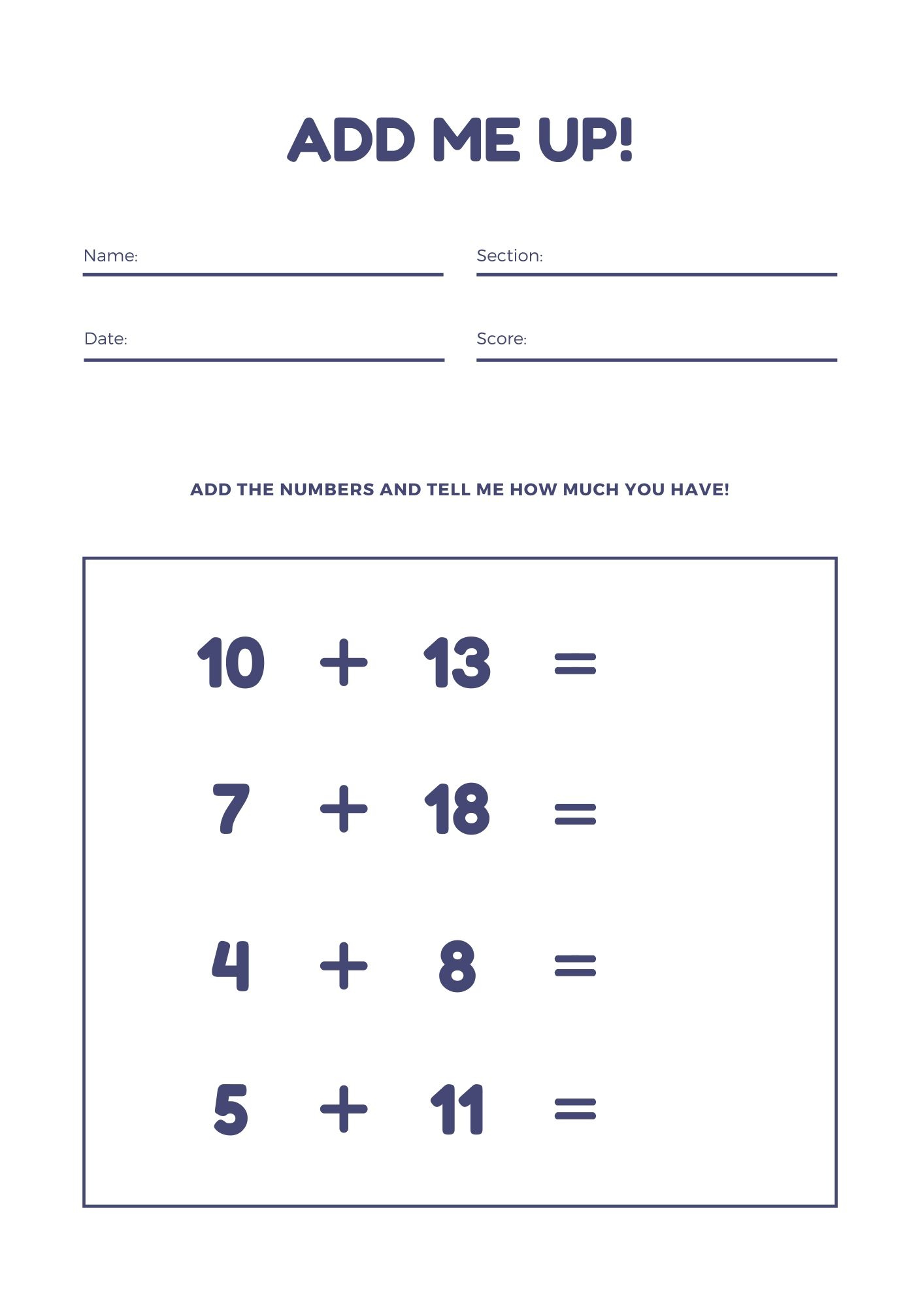 Math Worksheets Printable For Free MUDDOO