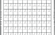 Progressive Multiplication Worksheets For Incrementally Building Free