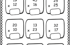 Printable double digit multiplication worksheet for grade 5 Your Home