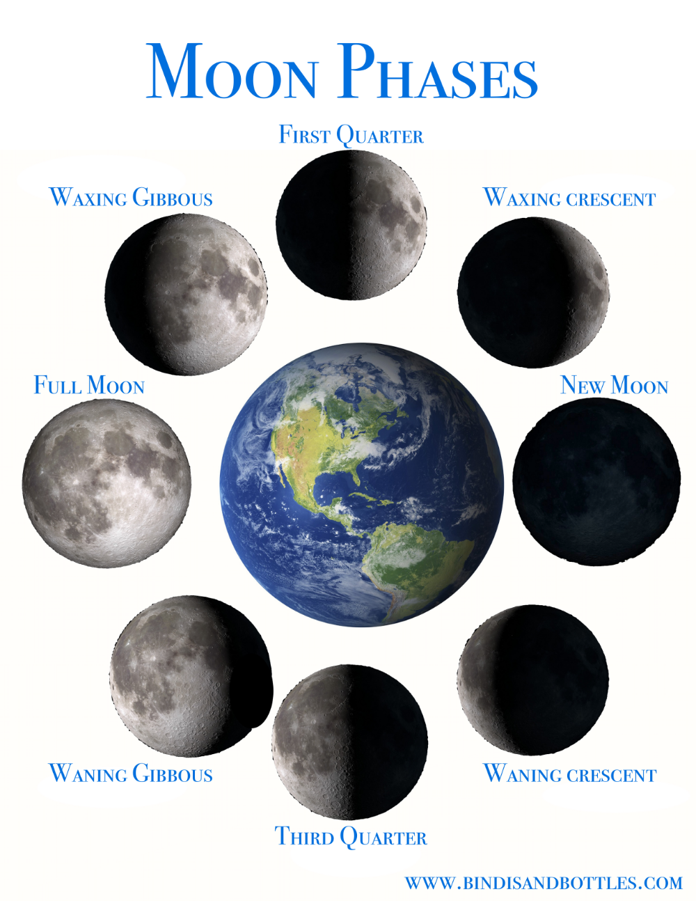 Lunar Phases Printable Google Search Moon Phases Moon Phase 