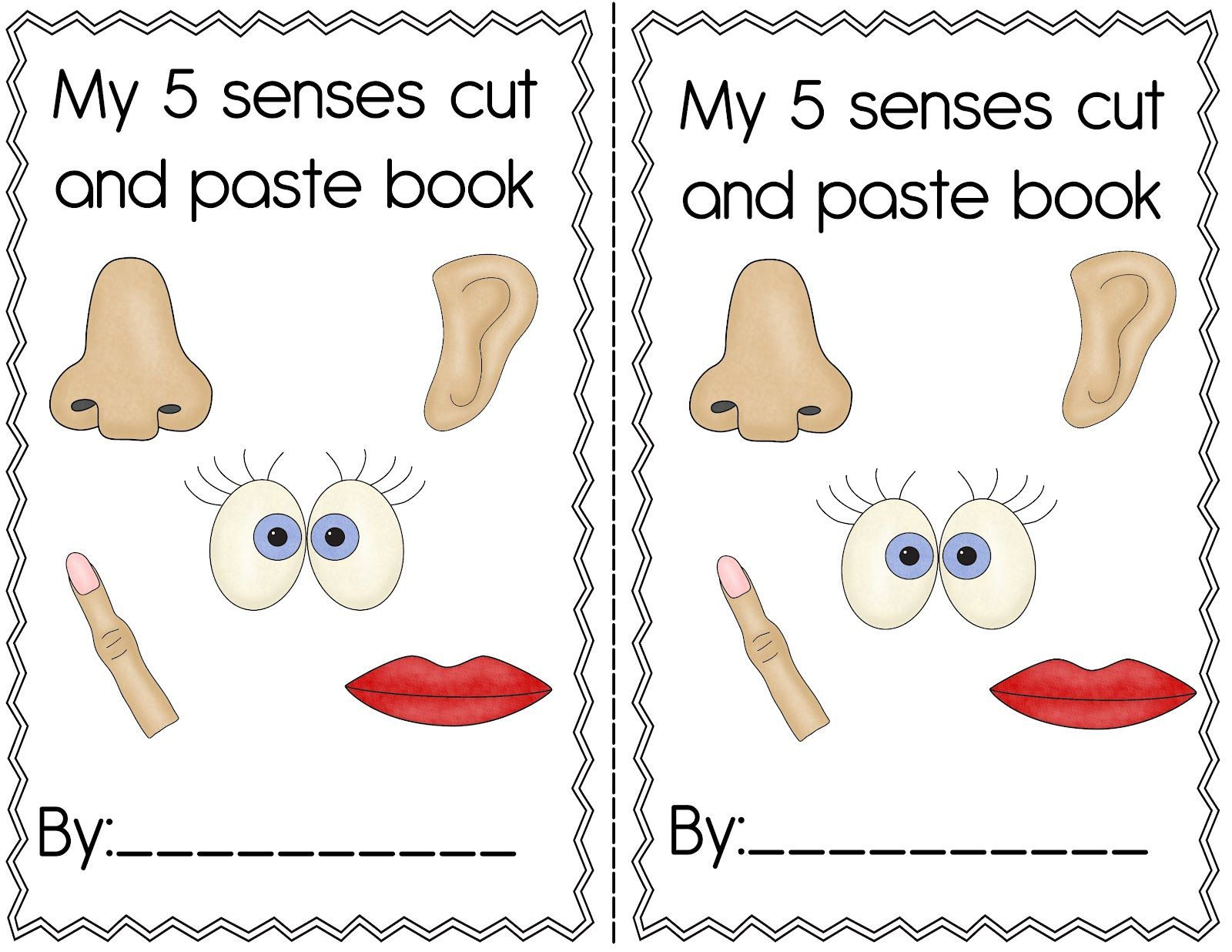 Preschool Free Printable Five Senses Worksheets Maria Bergeron 39 s 