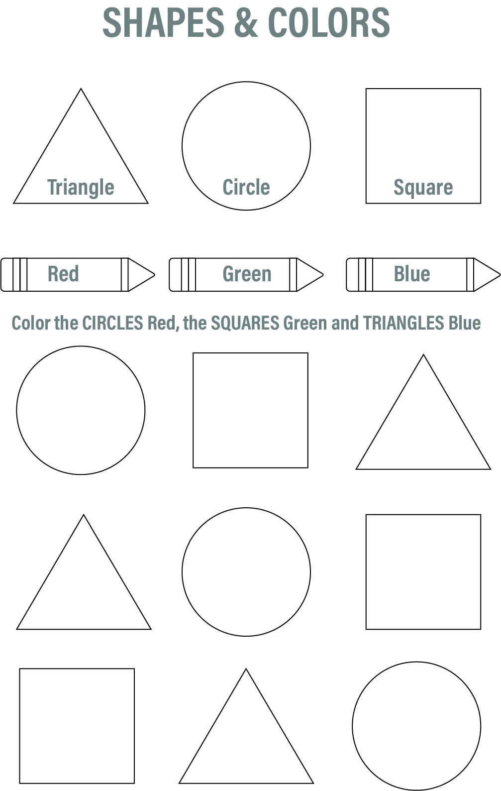 7 Best Free Printable Preschool Worksheets Colors Printablee