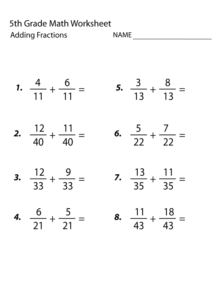 5Th Grade Free Printable Multiplication Worksheets 5th Grade Math 