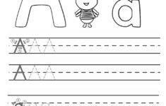 A B C Tracing Worksheets For Kids Learning Printable