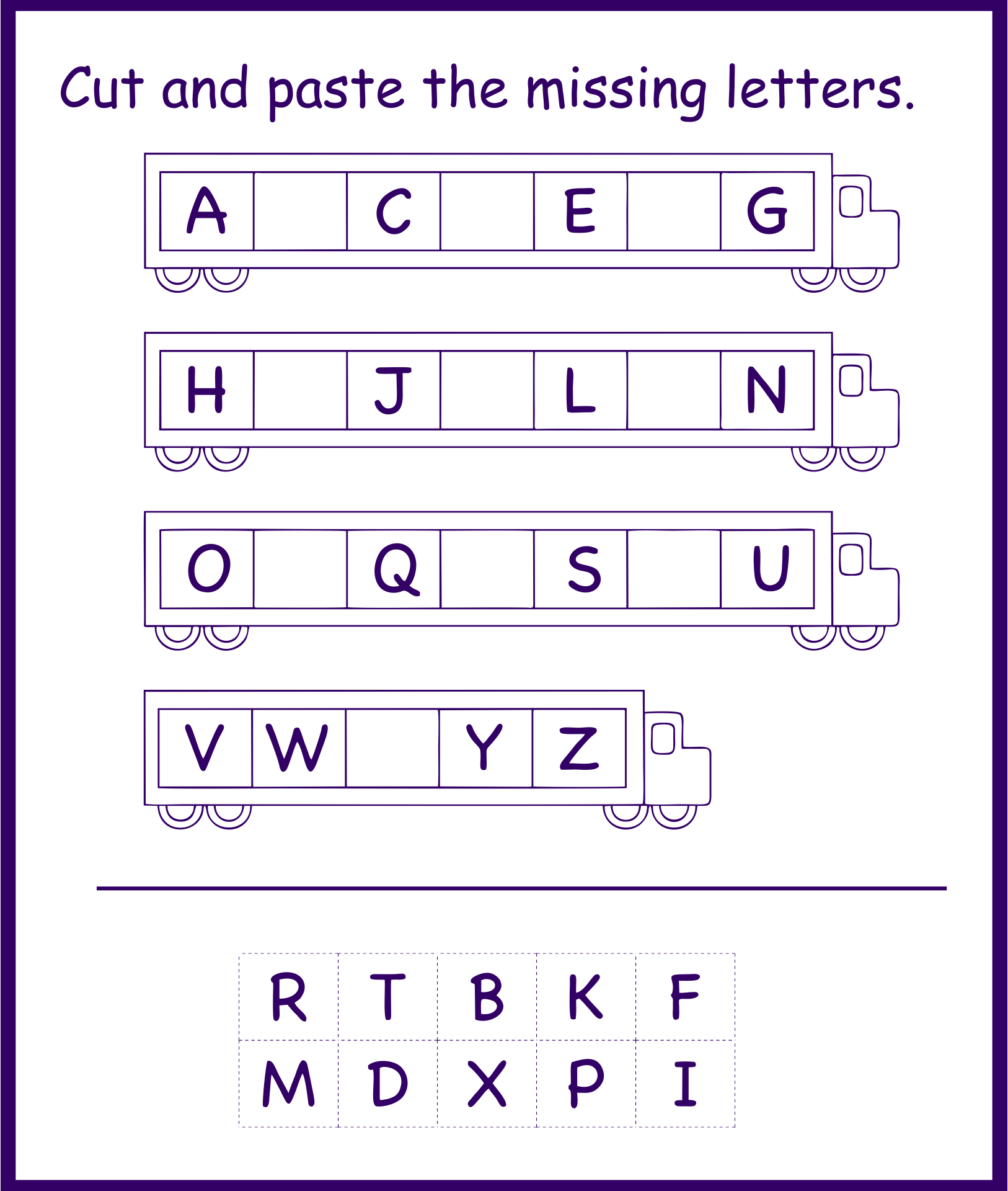 Printable Abc Worksheets For Preschoolers Printable Worksheets