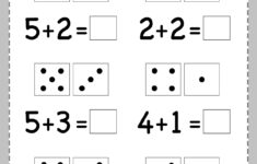 Free Printable Dice Addition Worksheets For Kids