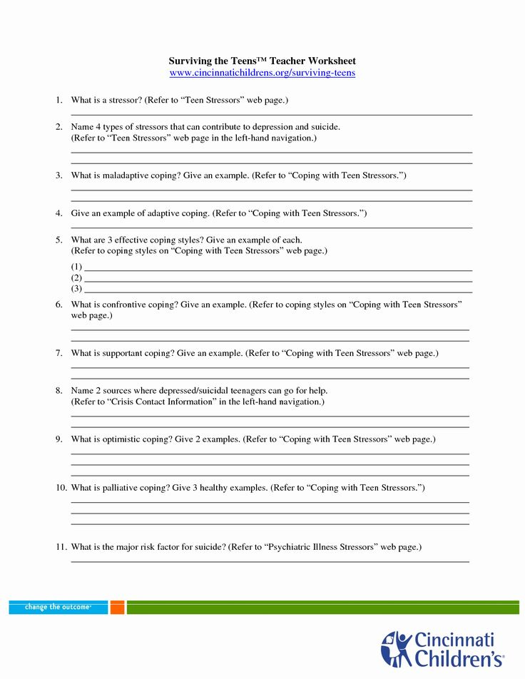 Anger Management Worksheet For Teens Luxury 10 Best Of Anger Management 