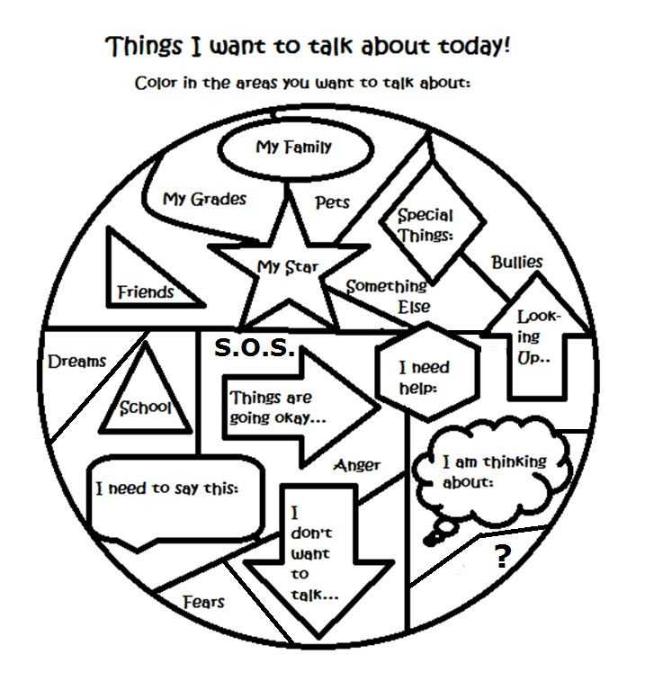 Free Art Therapy Counseling Group Activity Worksheet Therapy 