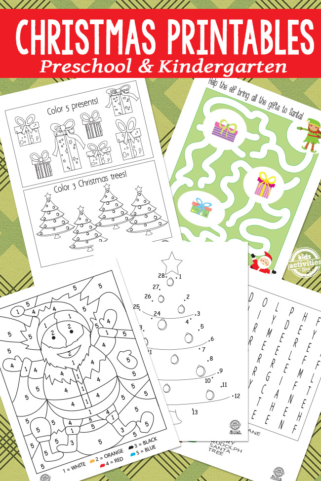 Free Christmas Printables For Preschool Kindergarten Thrifty 