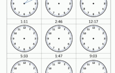 Printable Clock Worksheets Db excel