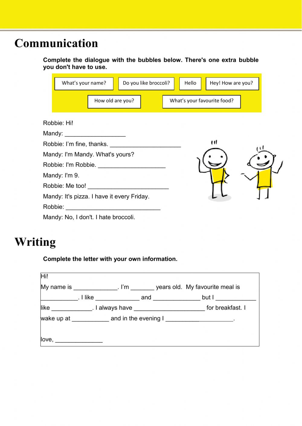 Communication And Writing Interactive Worksheet