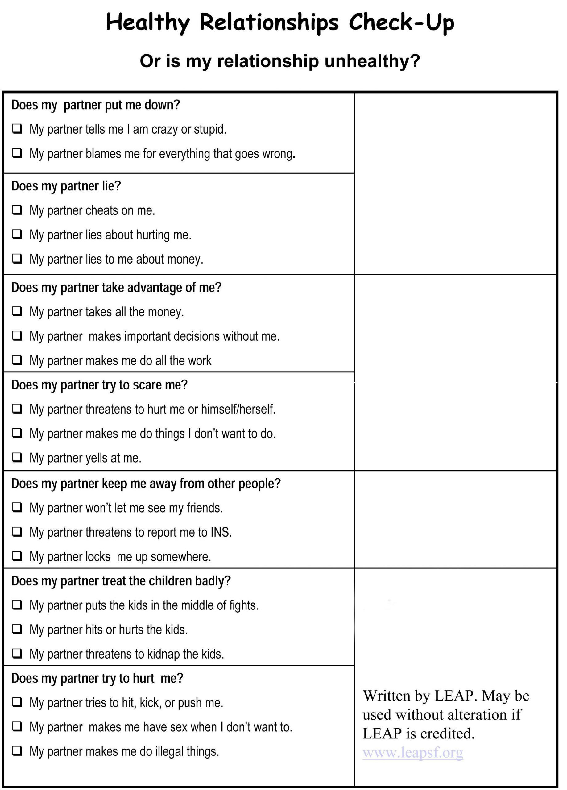 Printable Couples Therapy Worksheets Couples Therapy Worksheets 