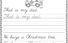 Christmas Cursive Handwriting Worksheets TracingLettersWorksheets