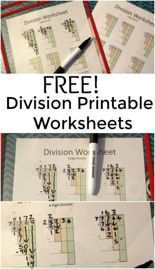 Division Printable Worksheets Free Division Printable Worksheets