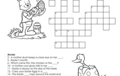 Free Printable Easter Crossword PDF Easter Printables