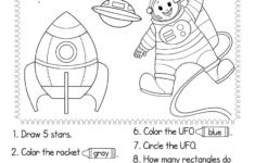 Space Following Directions Worksheet Free Printable Digital PDF