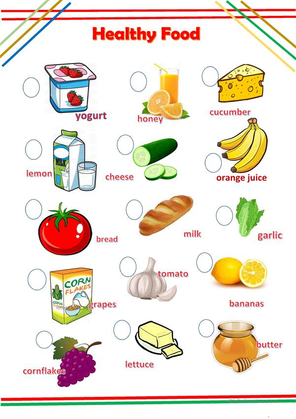 HEALTHY FOOD English ESL Worksheets For Distance Learning And 