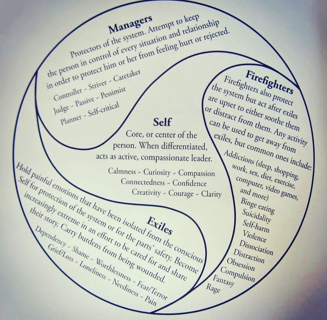 Here Is A Chart From Internal Family Systems IFS We Have Many Roles 