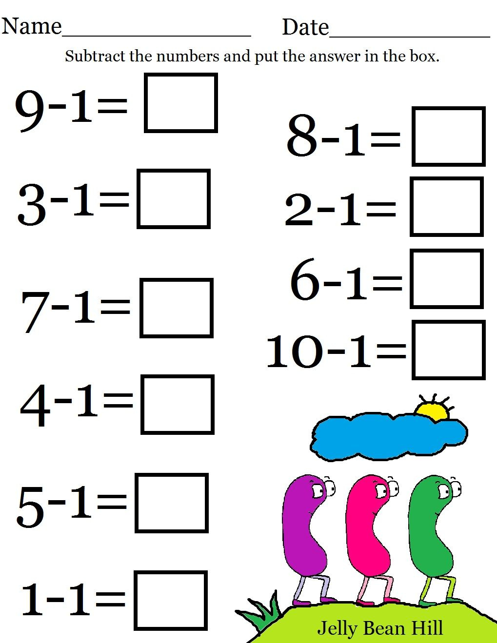 Kindergarten Math Worksheets Best Coloring Pages For Kids