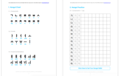 Free Hangul PDF Worksheet Learn Hangul Korean Words Learning Learn
