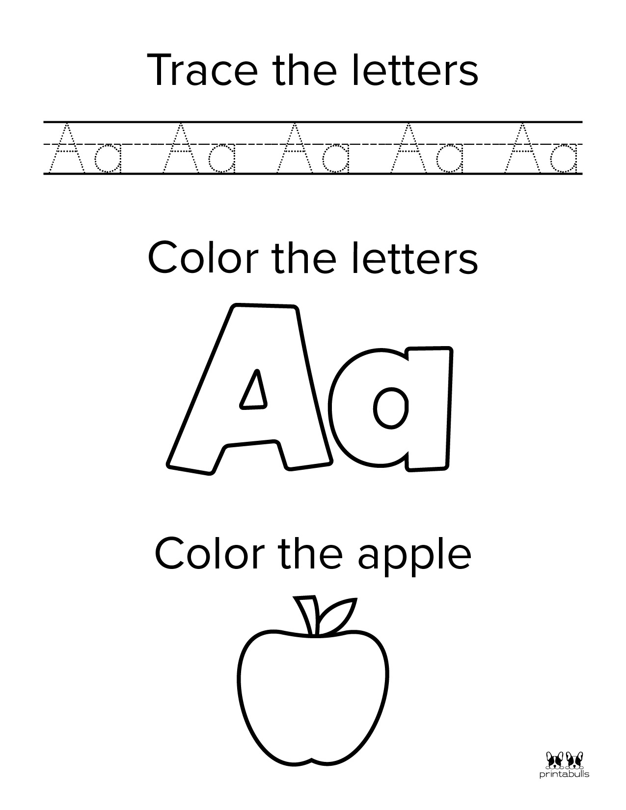 printable letter a worksheets for preschoolers | Printable Worksheets