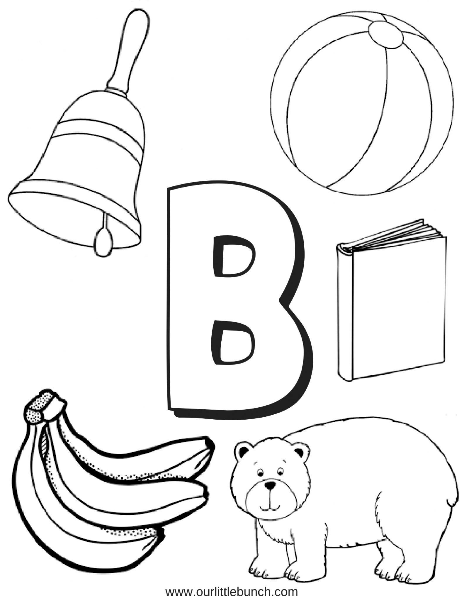 Letter B Let 39 s Learn About The Letter Of The Week Our Little Bunch
