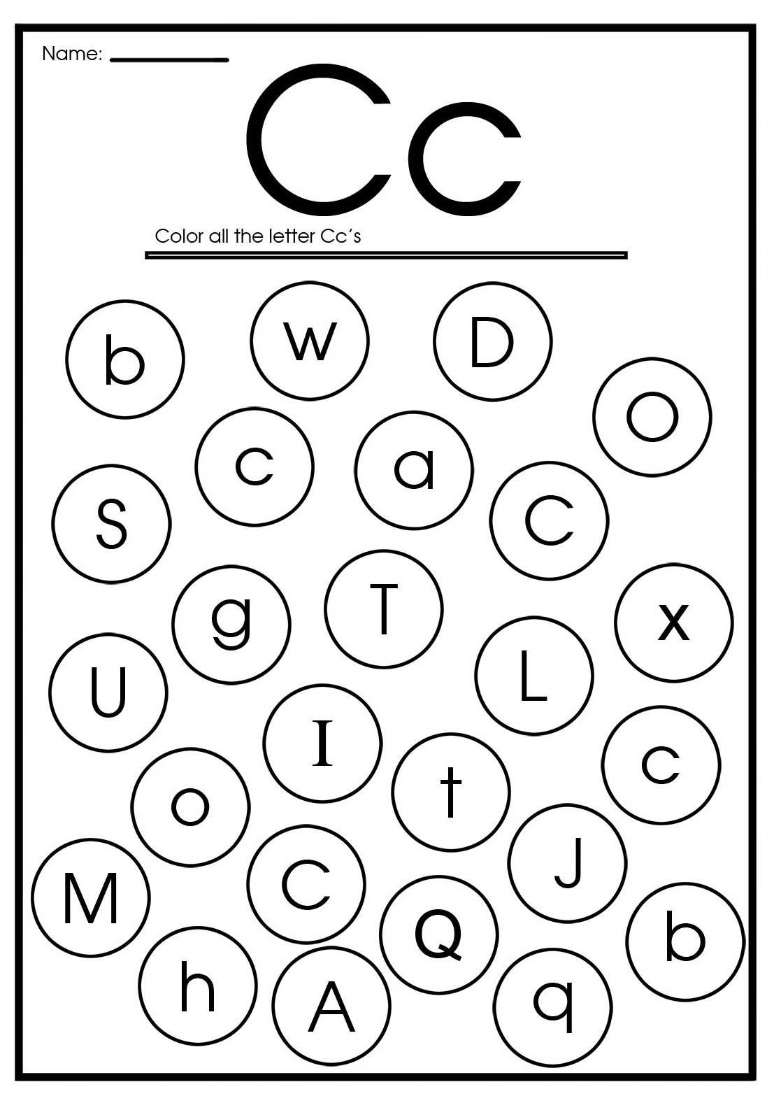 C cursive Handwriting Worksheet Template Template Printable