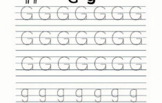 Worksheets For Kindergarten Letter G Alphabet Writing Worksheets