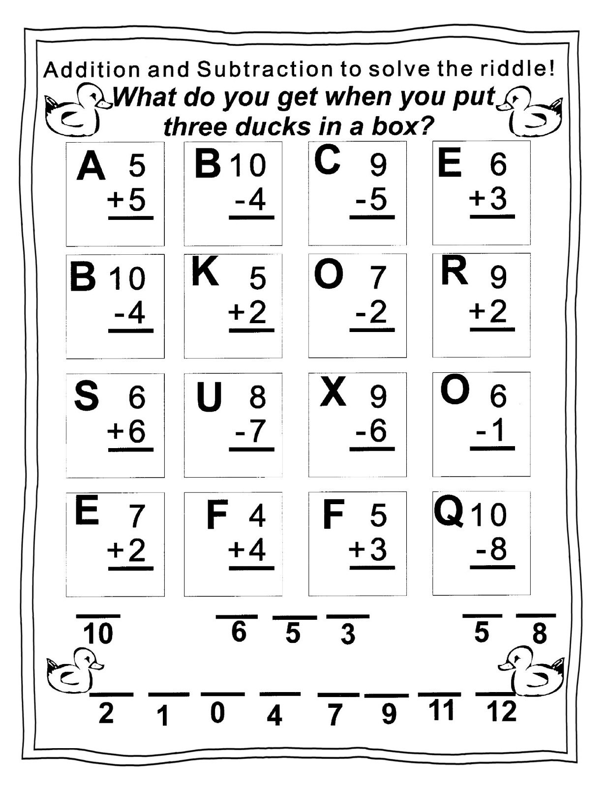 The Best Printable Math Worksheet For Grade 1 Tucker Blog