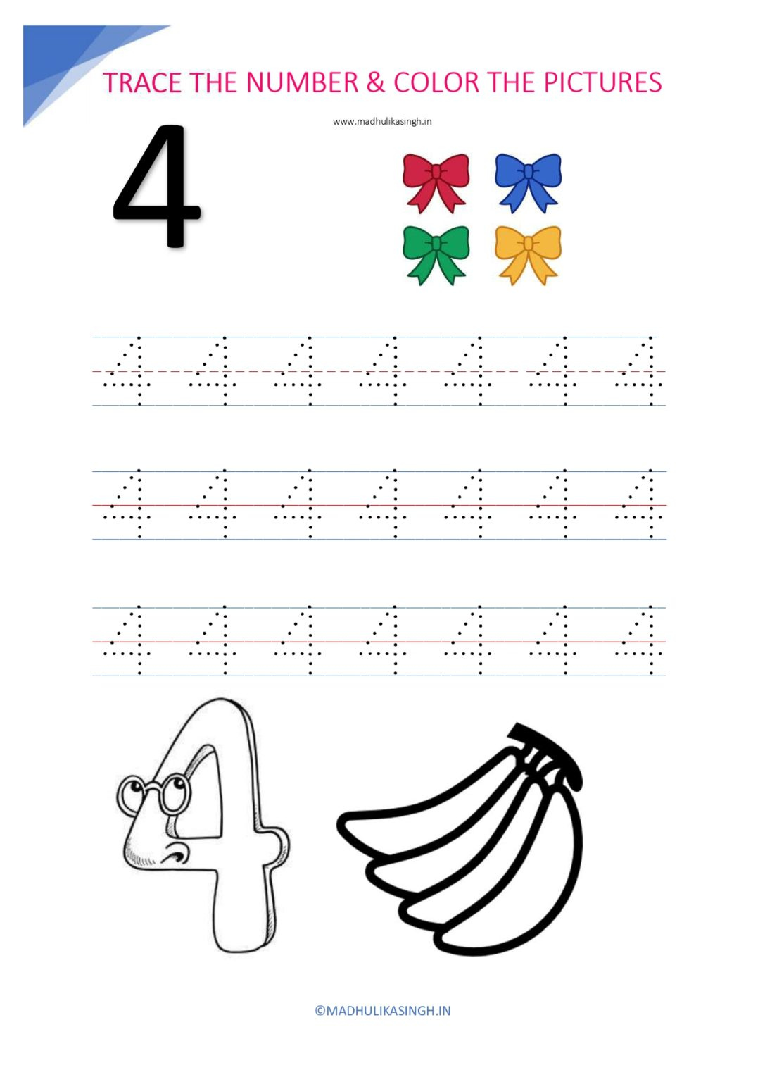 Printable Number Tracing Worksheets 1 12 Free Preschool