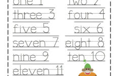 Printable Number Trace Worksheets Activity Shelter