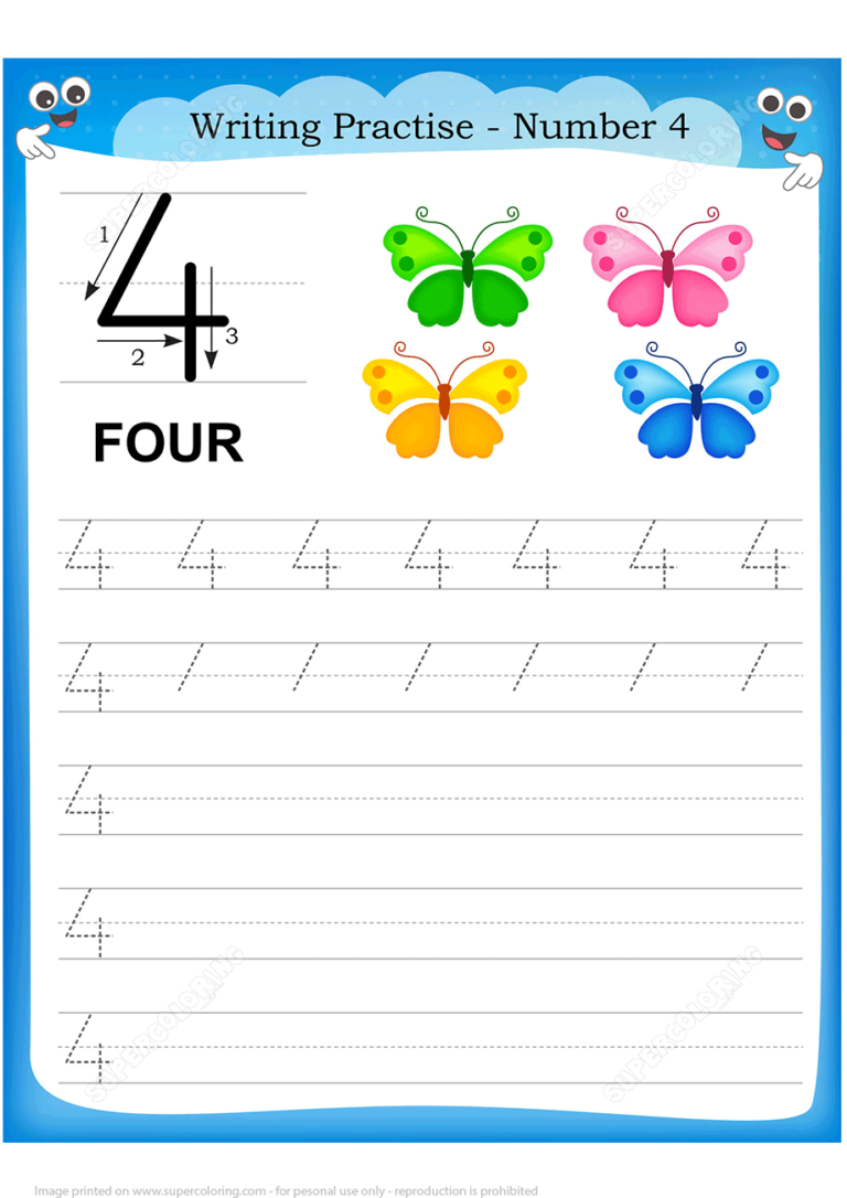 Free Printable number Writing Worksheets Printable Worksheets