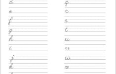 5 Printable Cursive Handwriting Worksheets For Beautiful Penmanship