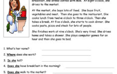 Reading Comprehension Worksheets Best Coloring Pages For Kids