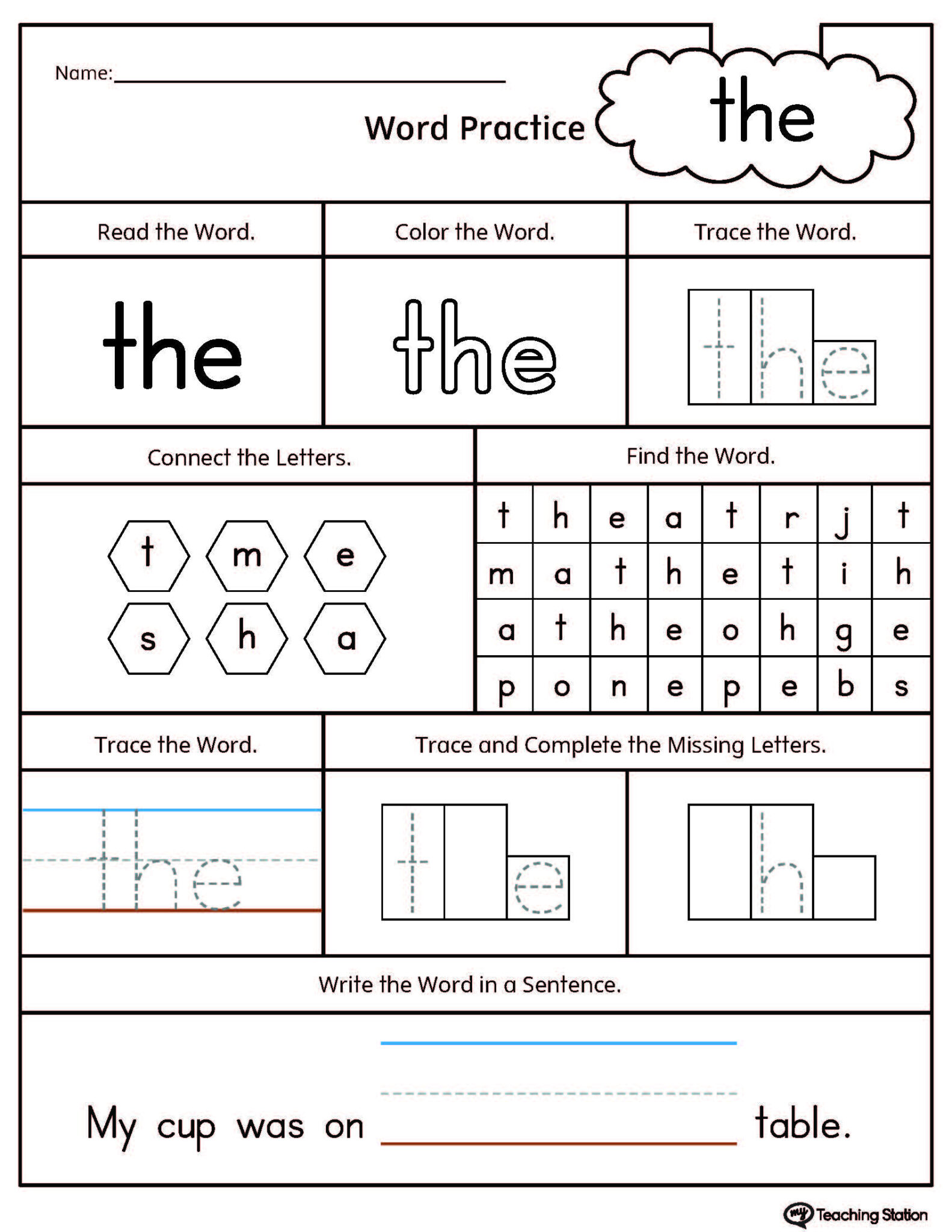 3rd Grade Sight Words Worksheets Pdf Free