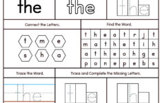 Sight Word The Printable Worksheet MyTeachingStation